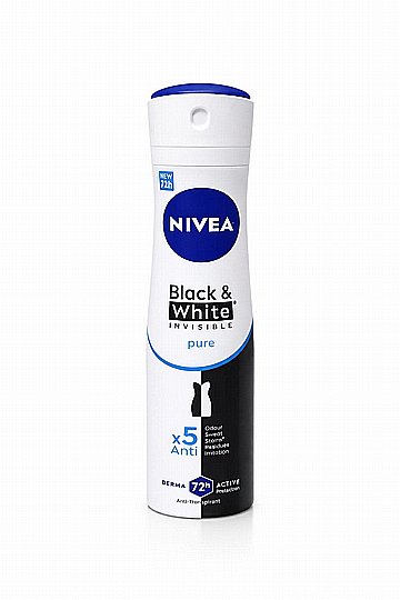 ������ ���� ����� ���� ��� ����� ��������� ���� 150 �"� NIVEA BLACK AND WHITE INVISIBLE PURE
