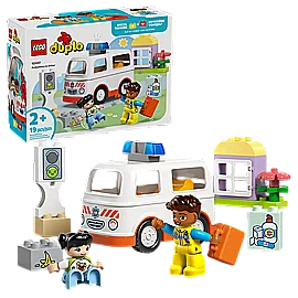 לגו דופלו 10447 אמבולנס ונהג לגו דופלו 10447 אמבולנס ונהג