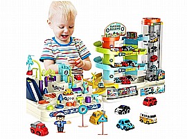 חניון פארק מכוניות ABS 2-1 אור וצליל חניון פארק מכוניות ABS 2-1 אור וצליל