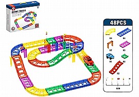 מסלול משתנה מגנטי 48 חלקים 34X27X7 ס"מ מסלול משתנה מגנטי 48 חלקים 34X27X7 ס"מ