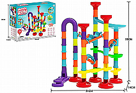 מסלול גולות יורדות 76 חלקים 26X20 ס"מ מסלול גולות יורדות 76 חלקים 26X20 ס"מ
