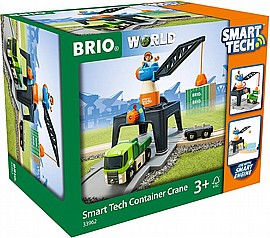 בריו BRIO מנוף חכם עם אביזרים, משאית וקונטיינר בריו BRIO מנוף חכם עם אביזרים, משאית וקונטיינר