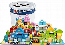 קוביות עץ עיר לוח פזל עיר קוביות עץ עיר לוח פזל עיר