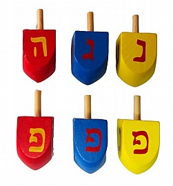 סביבון עץ בשקית צבעוני 1/6 בינוני 2X4.5 ס"מ סביבון עץ בשקית צבעוני 1/6 בינוני 2X4.5 ס"מ
