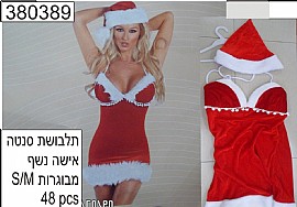 תלבושת סנטה אשה נשף מבוגרות L\XL תלבושת סנטה אשה נשף מבוגרות L\XL
