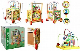 קוביה פזל חרוזים ענק 6 צדדים והליכון עם גלגלים 34.5 סמ קוביה פזל חרוזים ענק 6 צדדים והליכון עם גלגלים 34.5 סמ