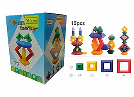 פירמידת הפלא 15 חלק ABS בקופסא + הוראות 15X11 ס"מ פירמידת הפלא 15 חלק ABS בקופסא + הוראות 15X11 ס"מ