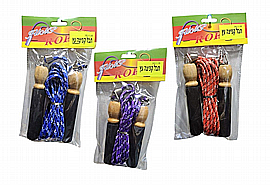 חבל קפיצה עץ איכותי ידית מרופדת 3 מטר חבל קפיצה עץ איכותי ידית מרופדת 3 מטר