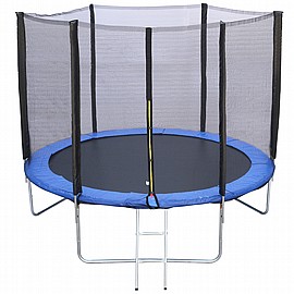 טרמפולינה לחצר קוטר 3 מטר 10 FEET כולל סולם ורשת היקפית טרמפולינה לחצר קוטר 3 מטר 10 FEET כולל סולם ורשת היקפית