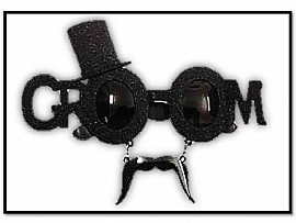 משקפיים ראפר ג'נטלמן צילינדר + שפם חדש בשקית GROOM משקפיים ראפר ג'נטלמן צילינדר + שפם חדש בשקית GROOM