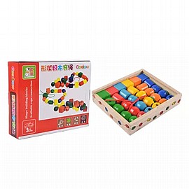 חרוזים עץ להשחלה חרוזים עץ להשחלה