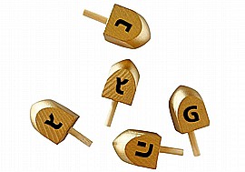 סביבון עץ זהב גדול 2.4X4.5 ס"מ נ.ג.ה.פ סביבון עץ זהב גדול 2.4X4.5 ס"מ נ.ג.ה.פ