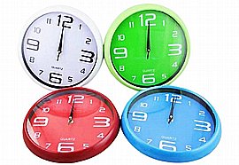 שעון קיר צבעוני עגול 25 ס"מ שעון קיר צבעוני עגול 25 ס"מ