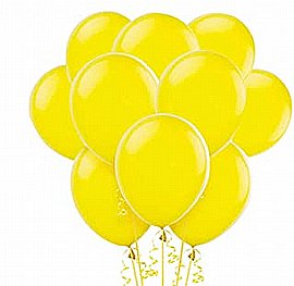 100 בלונים צהובים "10 1.5 גרם מטלי 100 בלונים צהובים "10 1.5 גרם מטלי