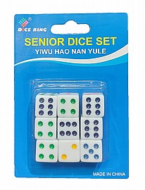 קוביות משחק 16 מ"מ 9 יחידות קוביות משחק 16 מ"מ 9 יחידות
