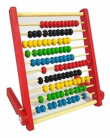חשבוניה עץ מתקפלת קטנה 20X17 ס"מ חשבוניה עץ מתקפלת קטנה 20X17 ס"מ