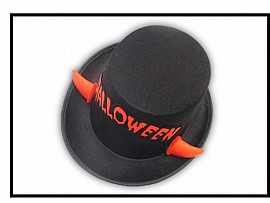 כובע צלינדר קרניים אדומות שטן 12 ס"מ HALLOWEEN כובע צלינדר קרניים אדומות שטן 12 ס"מ HALLOWEEN