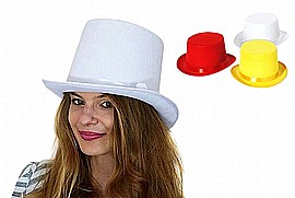 כובע צילינדר ילדים צבעוני 10 סמ לבד 25X21 ס"מ כובע צילינדר ילדים צבעוני 10 סמ לבד 25X21 ס"מ