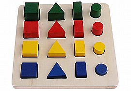 פזל צורות הנדסיות מדורגות (16 צורות) פזל צורות הנדסיות מדורגות (16 צורות)