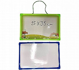 לוח מחיקה קרטון 35X50 ס"מ מסגרת פלסטיק לוח מחיקה קרטון 35X50 ס"מ מסגרת פלסטיק