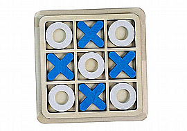 משחק תשע בריבוע עץ 15X15 ס"מ משחק תשע בריבוע עץ 15X15 ס"מ