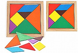 טנגרם עץ 20X20 שרינק טנגרם עץ 20X20 שרינק