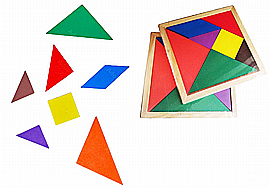 טנגרם עץ 20X20 שרינק טנגרם עץ 20X20 שרינק