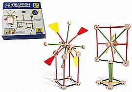 הרכבה עץ מוטות ומחברים 144 חלקים 35.5X31 ס"מ הרכבה עץ מוטות ומחברים 144 חלקים 35.5X31 ס"מ