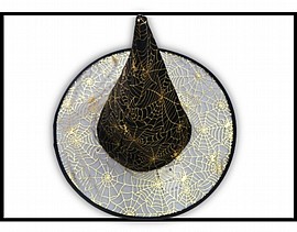 כובע מכשפה קורי עכביש 38X32 ס"מ כובע מכשפה קורי עכביש 38X32 ס"מ