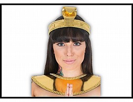 קליאופטרה סט כתר + צוארון זהב קליאופטרה סט כתר + צוארון זהב