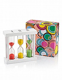 שעון חול 1/3 שלושה זמנים 1, 2, 3 דקות 9 ס"מ 5 צבעים שעון חול 1/3 שלושה זמנים 1, 2, 3 דקות 9 ס"מ 5 צבעים