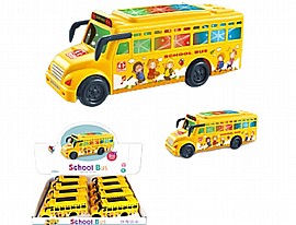 אוטו דיספליי אוטובוס בית ספר צהוב אור וצליל 12.8X6.3X5.5 ס"מ אוטו דיספליי אוטובוס בית ספר צהוב אור וצליל 12.8X6.3X5.5 ס"מ