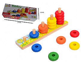 מגדל חשבוניה עץ צבע מדורגת גדולה מגדל חשבוניה עץ צבע מדורגת גדולה