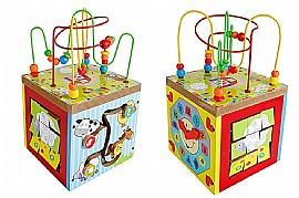 קוביה מבוך פזל עץ איכותית 37X20 ס"מ קוביה מבוך פזל עץ איכותית 37X20 ס"מ