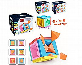 קוביה פזל תלת מימד IQ גודל 16X13X13 ס"מ קוביה פזל תלת מימד IQ גודל 16X13X13 ס"מ