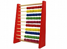 חשבוניה עץ קטנה 15.5X20 ס"מ 2 צבעים חשבוניה עץ קטנה 15.5X20 ס"מ 2 צבעים