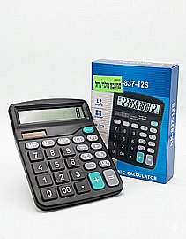 מחשבון סולרי גדול 1 סוללה AA 15X11.5 ס"מ מחשבון סולרי גדול 1 סוללה AA 15X11.5 ס"מ