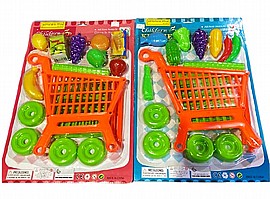 עגלה סופרמרקט מלאה עגלה סופרמרקט מלאה