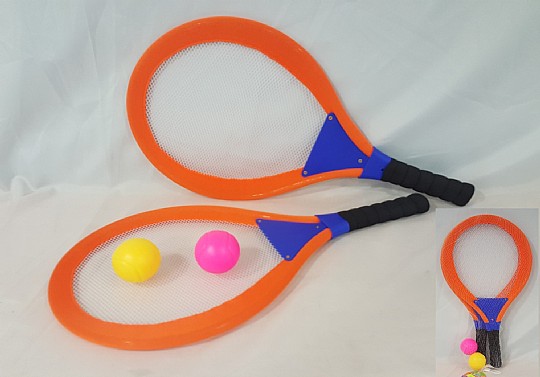 רקטות טניס רשת 2 כדורים 49X16
