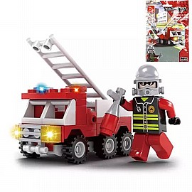 ליגאו כבאית אש 63 חלקים+ דמות 12X8 ס"מ בשקית ליגאו כבאית אש 63 חלקים+ דמות 12X8 ס"מ בשקית
