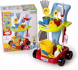 ערכת נקיון בית/גינהעגלה לוקס 24 חלקים ערכת נקיון בית/גינהעגלה לוקס 24 חלקים