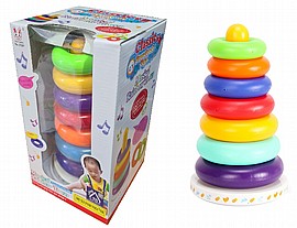 מגדל טבעות פעמונים לוקס צבעי קשת 26X14 ס"מ מגדל טבעות פעמונים לוקס צבעי קשת 26X14 ס"מ