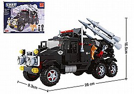 משאית משגרת טילים SWAT כמות 373 חלקים משאית משגרת טילים SWAT כמות 373 חלקים
