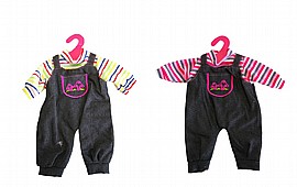 בגד בובה 30 ס"מ אוברול בגד בובה 30 ס"מ אוברול