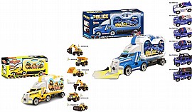 טריילר מזוודה IC מכוניות משטרה/משא 1/6 יציקה טריילר מזוודה IC מכוניות משטרה/משא 1/6 יציקה