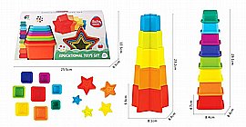 מגדל כוסות מרובע +כוכב 12.5X25.5X6.5 ס"מ מגדל כוסות מרובע +כוכב 12.5X25.5X6.5 ס"מ