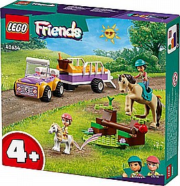 לגו חברות - קרון נגרר לסוס ופוני 42634 לגו חברות - קרון נגרר לסוס ופוני 42634