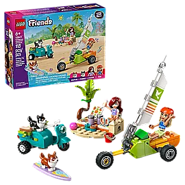 לגו חברות 42641 - הרפתקה של כלבים על גלשנים לגו חברות 42641 - הרפתקה של כלבים על גלשנים