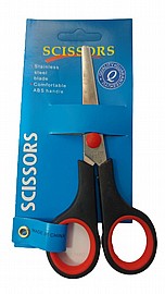 מספריים ידית גומי 5.5" בבליסטר מספריים ידית גומי 5.5" בבליסטר