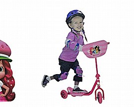 קורקינט 3 גלגלים תותית קורקינט 3 גלגלים תותית